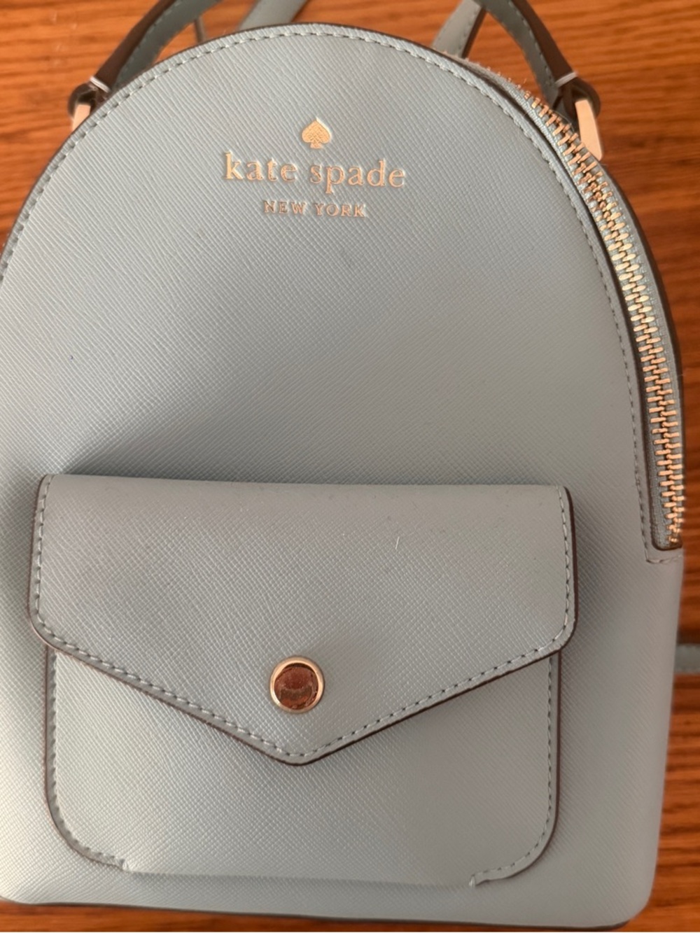 kate spade light blue mini backpack - Picture 2 of 4